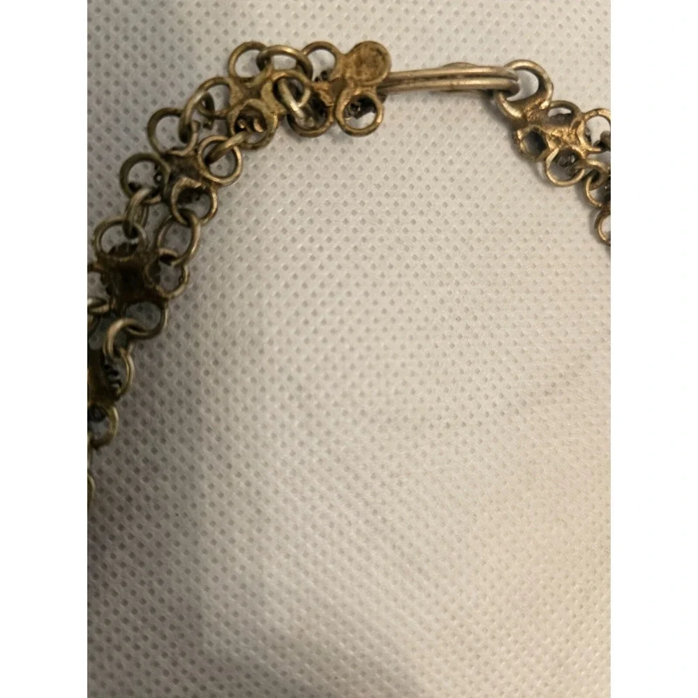 Bell Choker Necklace Statement Chainmail Bib‎ Festival Tribal Jewelry